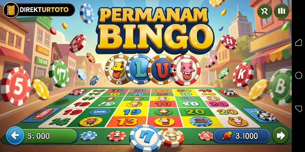 Tampilan gameplay seru dan interaktif dari DIREKTURTOTO Bingo.
