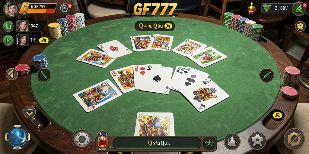 Tampilan gameplay QiuQiu yang menarik dan seru di GF777.
