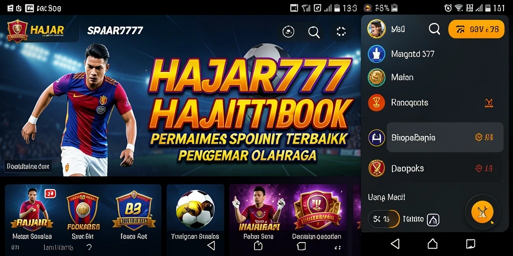 Tampilan gameplay Sportsbook yang menarik dan interaktif di HAJAR777.