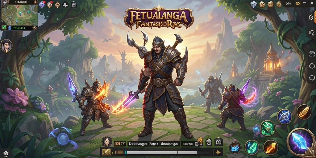 Tampilan gameplay epik dalam dunia fantasi IDR77 yang memukau.