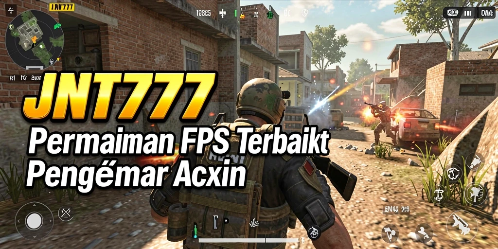 Tangkapan layar JNT777 menunjukkan aksi tembak-menembak yang mendebarkan di medan perang.