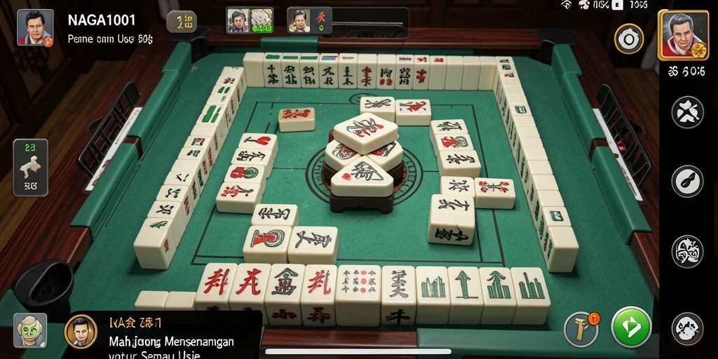 Tampilan gameplay Mahjong yang menantang dan menarik.