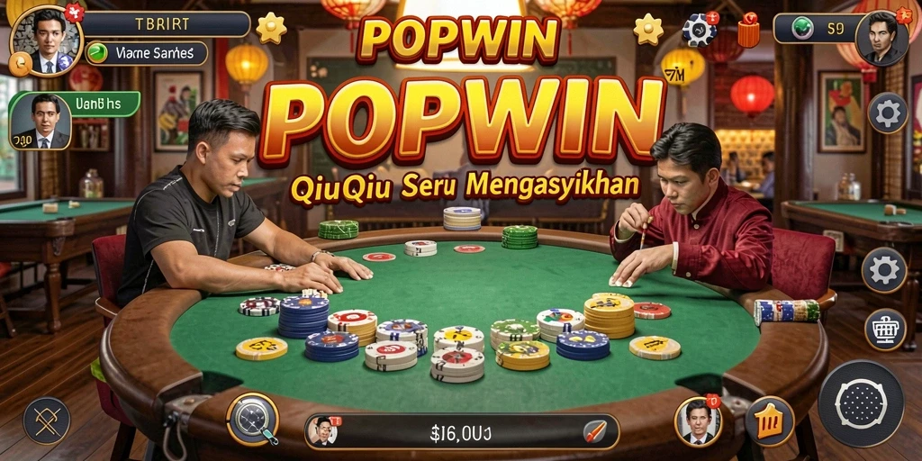 Screenshot menarik dari gameplay seru POPWIN QiuQiu.