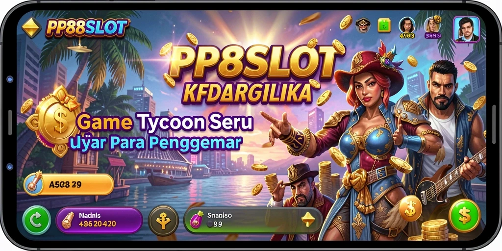 Tampilan gameplay seru dalam PP88SLOT dengan elemen Tycoon.