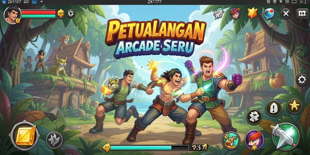 Tampilan seru gameplay ZK1177 yang penuh aksi.